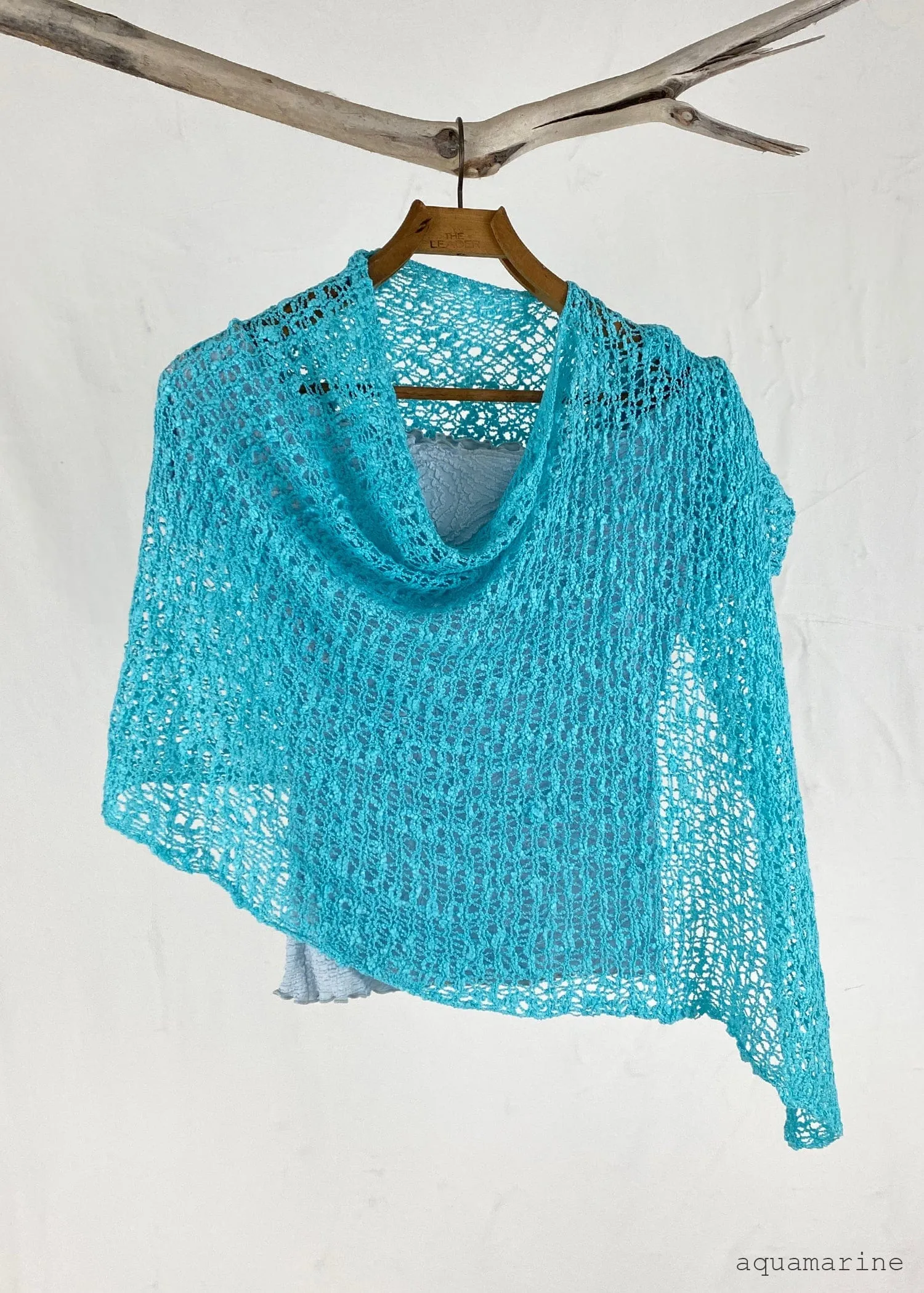 Popcorn Knit Poncho Biasa