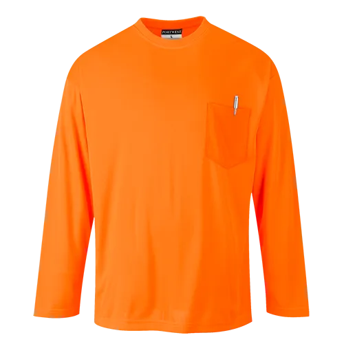 Portwest Long Sleeve Pocket T-Shirt