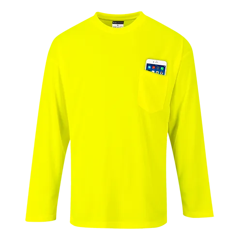 Portwest Long Sleeve Pocket T-Shirt