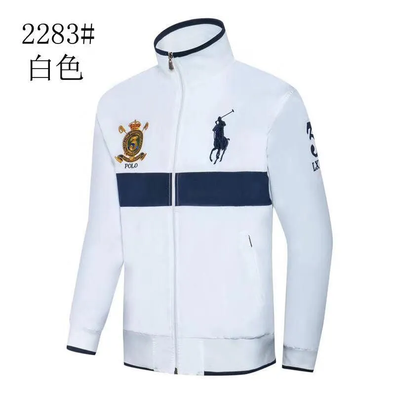 PRL Men's White Longsleeves Track Jacket