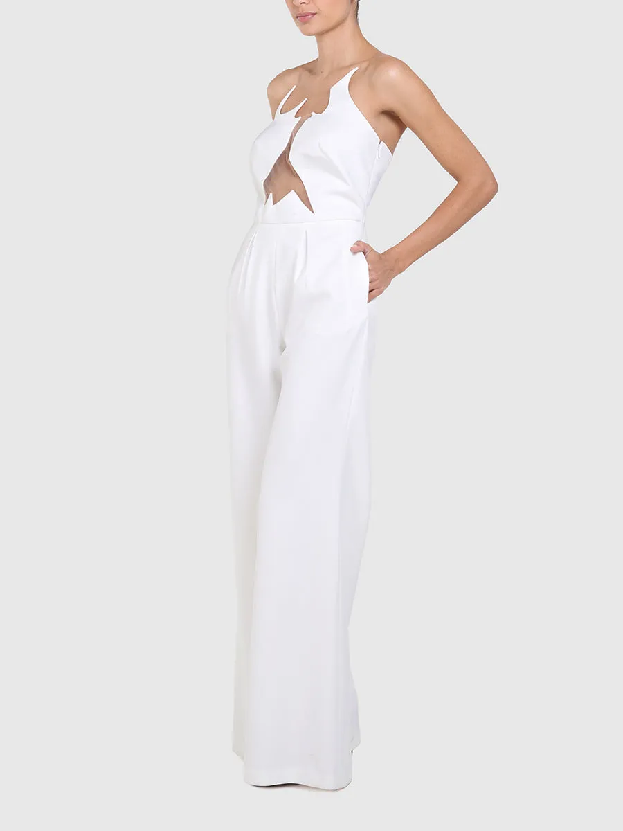 RAQUEL OROZCO Nuria Jumpsuit - White