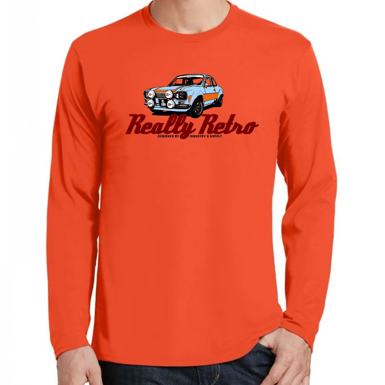 REALLY RETRO FORD ESCORT MK1 RS2000 LONG SLEEVE T-SHIRT