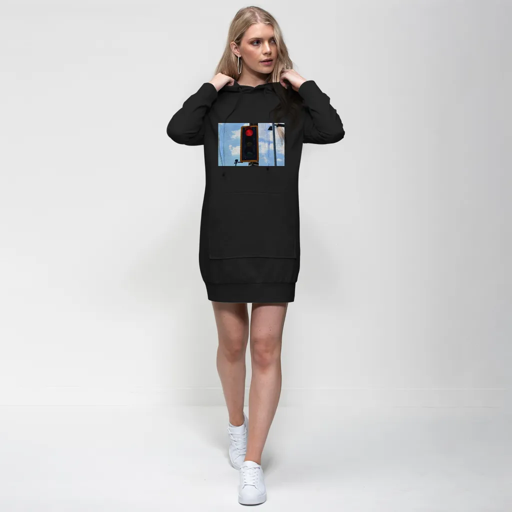 Red Light Premium Adult Hoodie Dress