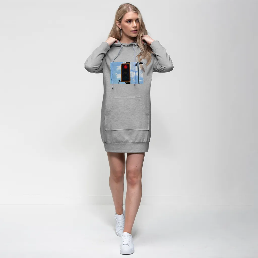 Red Light Premium Adult Hoodie Dress