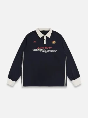 Retro Polo Sweatshirt