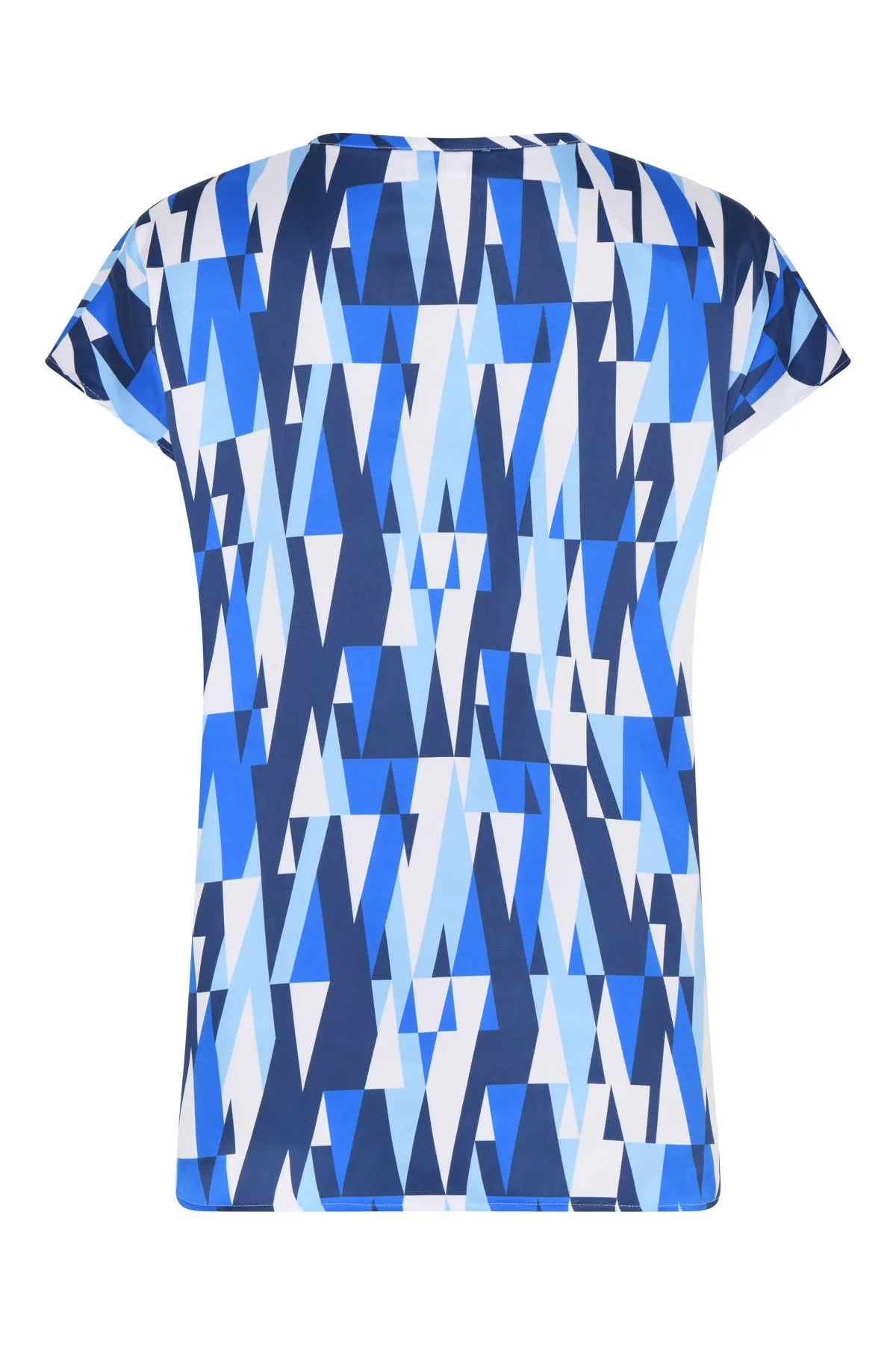 Robell Chloe top in blue Mosaic print 54427 54110 60