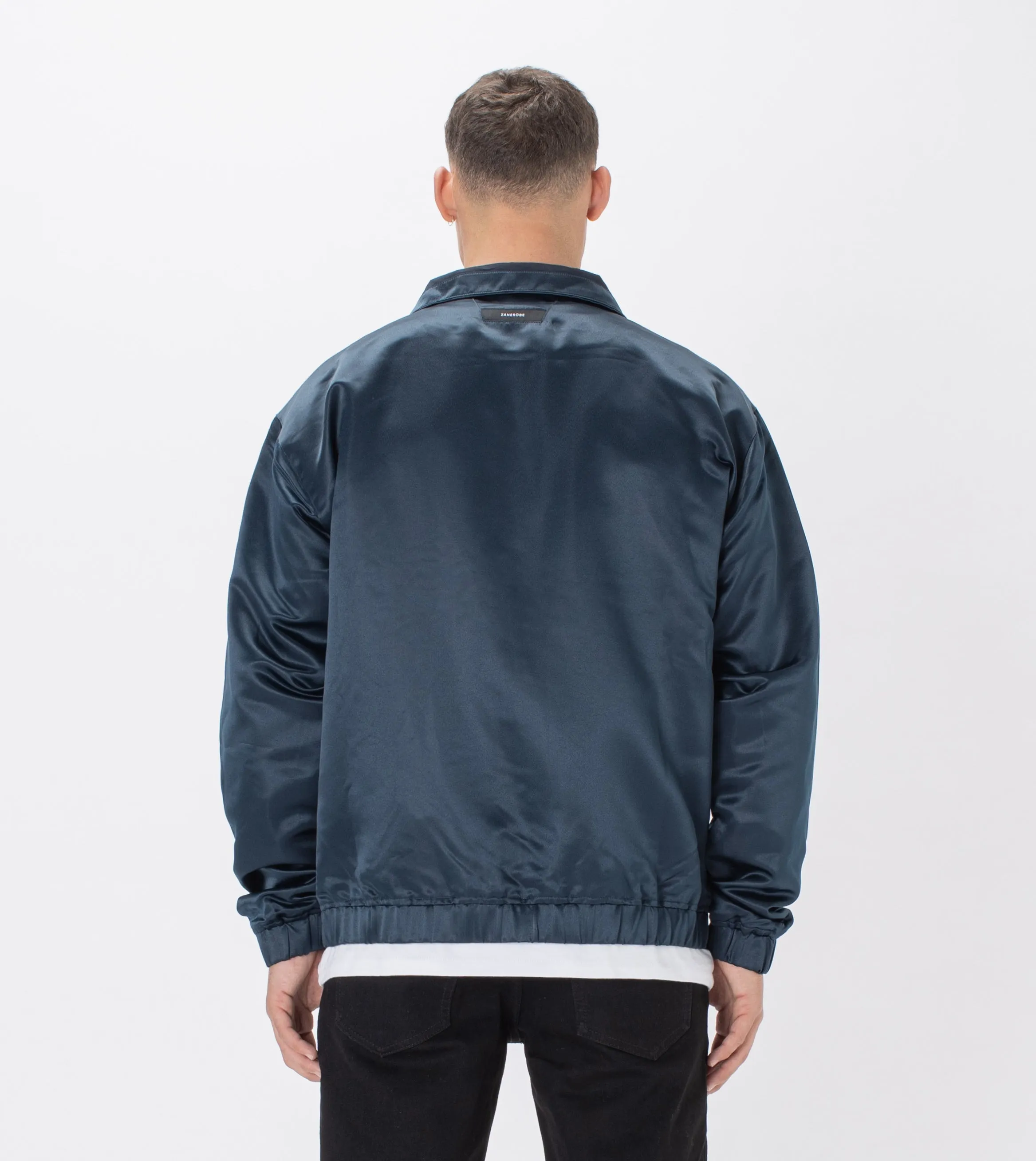 Satin Track Jacket Petrol