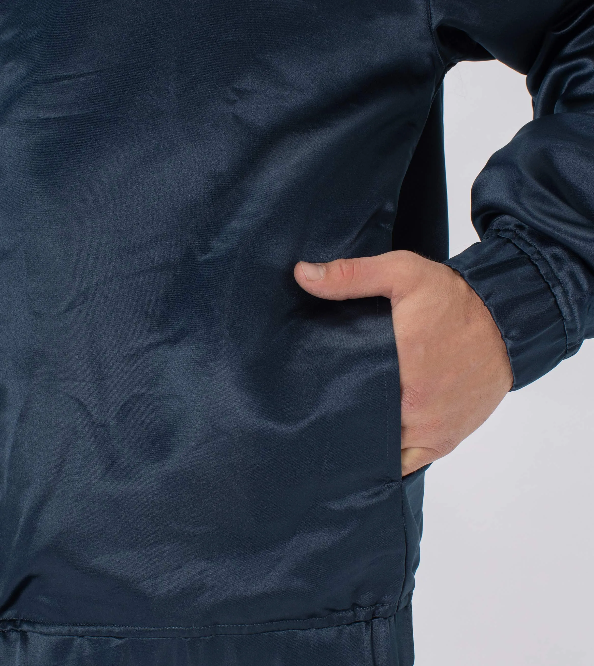 Satin Track Jacket Petrol