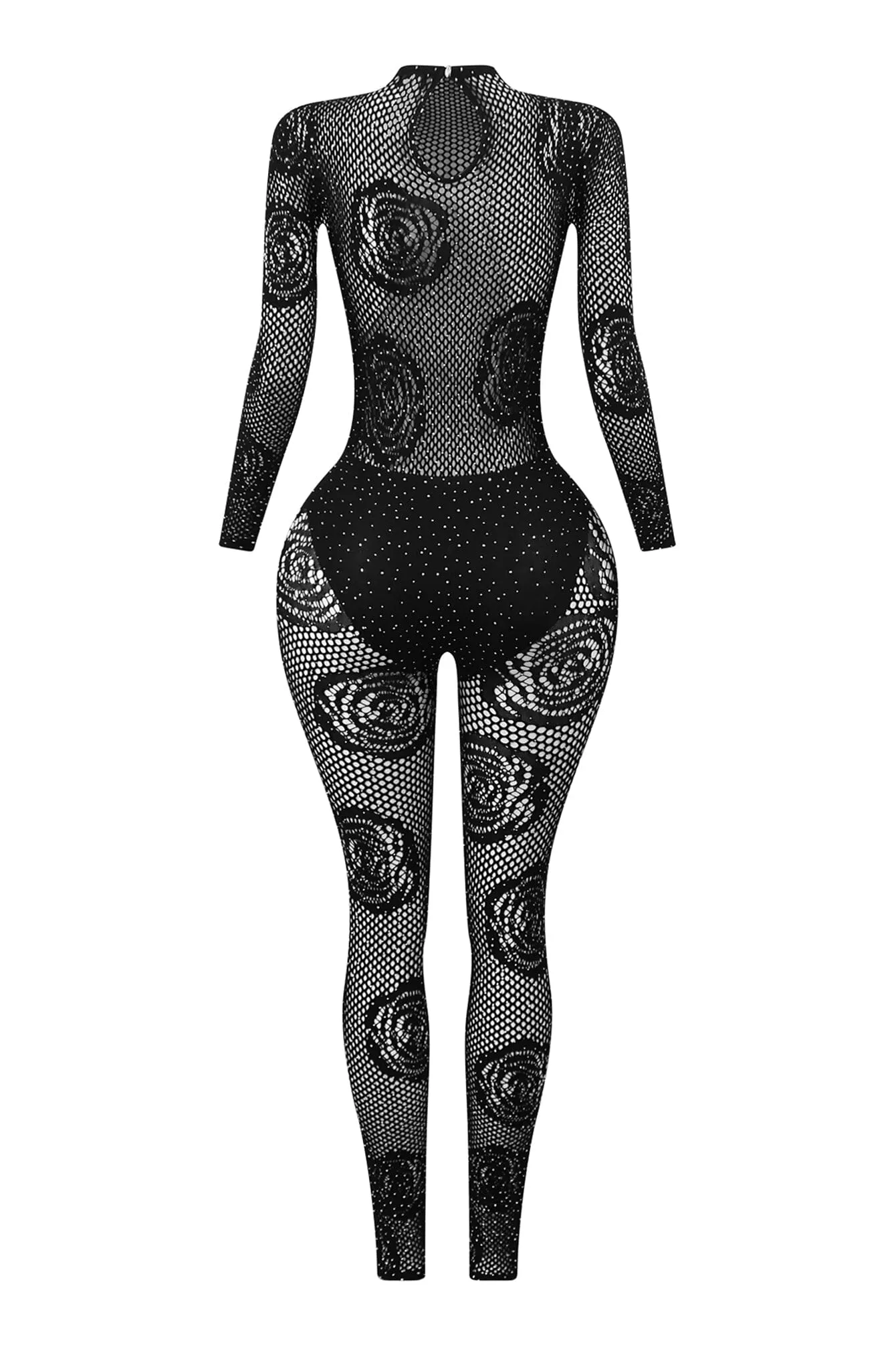 Savage Moment Rhinestone Seamless Jumpsuit