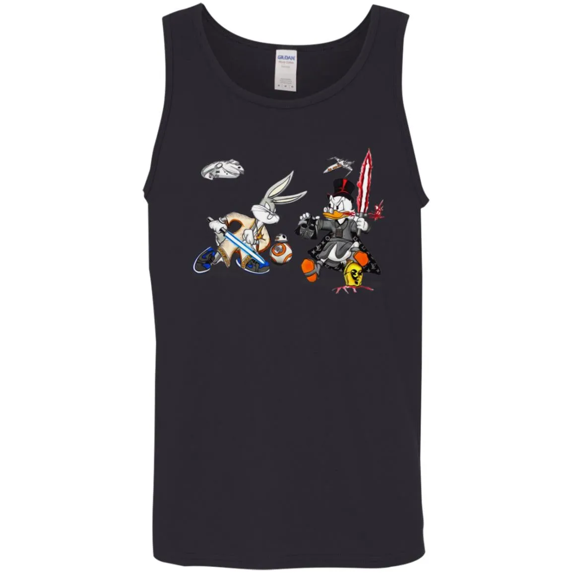 Star Wars T-shirts Rabbit Vs Duck Donald Funny Men Cotton Tank