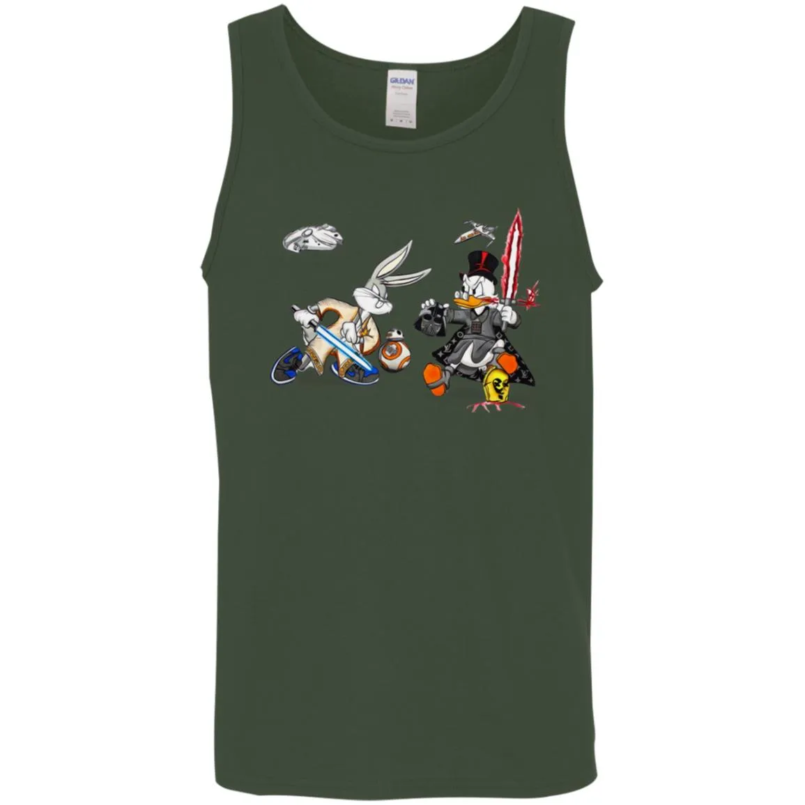 Star Wars T-shirts Rabbit Vs Duck Donald Funny Men Cotton Tank