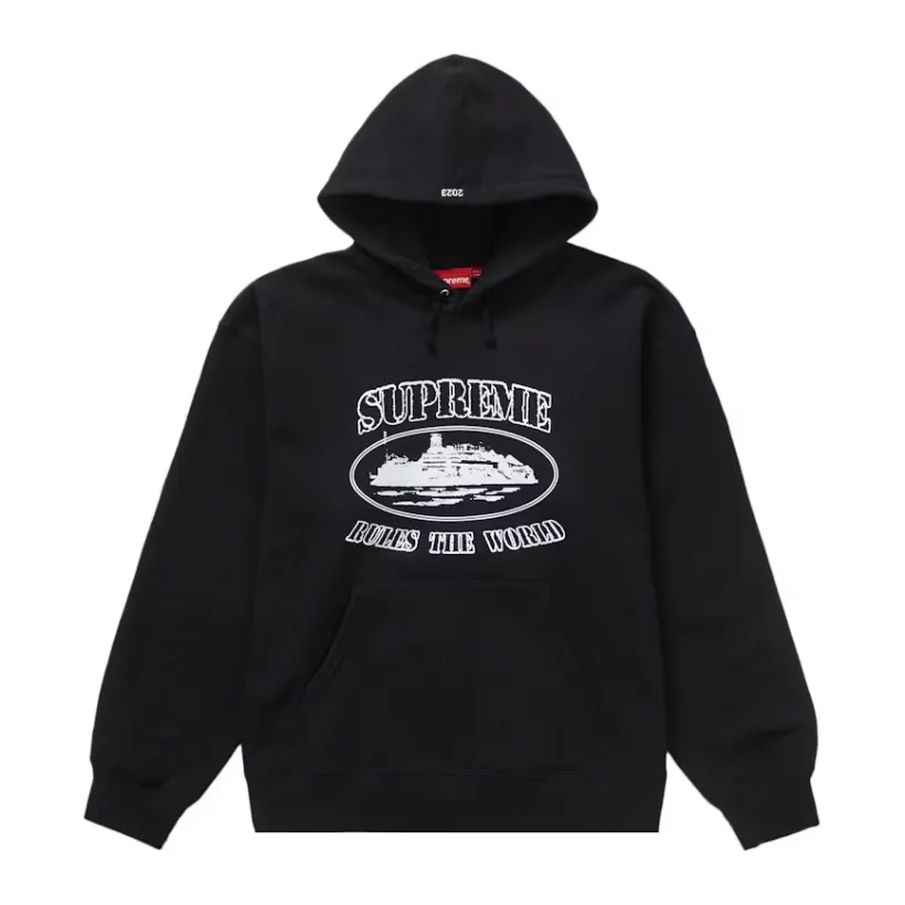 Supreme Corteiz Rules The World Hoodie Black