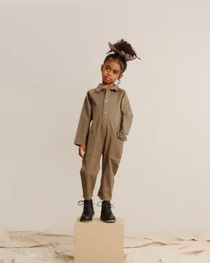 The Coverall Jumpsuit by Rylee & Cru - Olive - KIDS