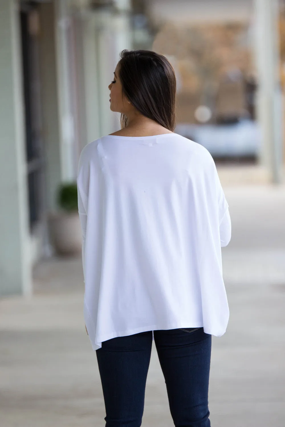 The Perfect Piko Top-White