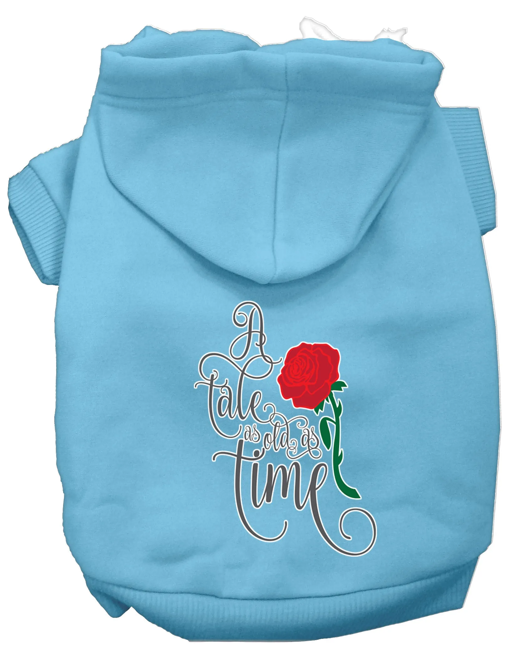 Timeless Tale Screen Print Dog Hoodie Baby Blue S