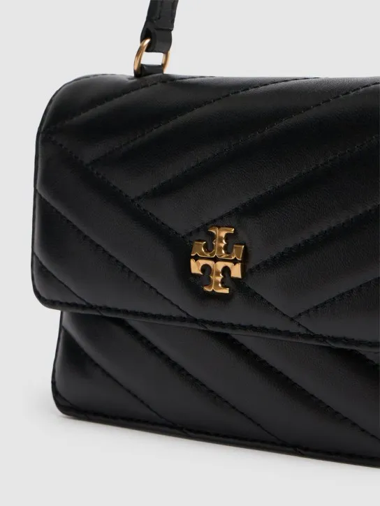 Tory Burch   Mini Kira Chevron leather top handle bag 