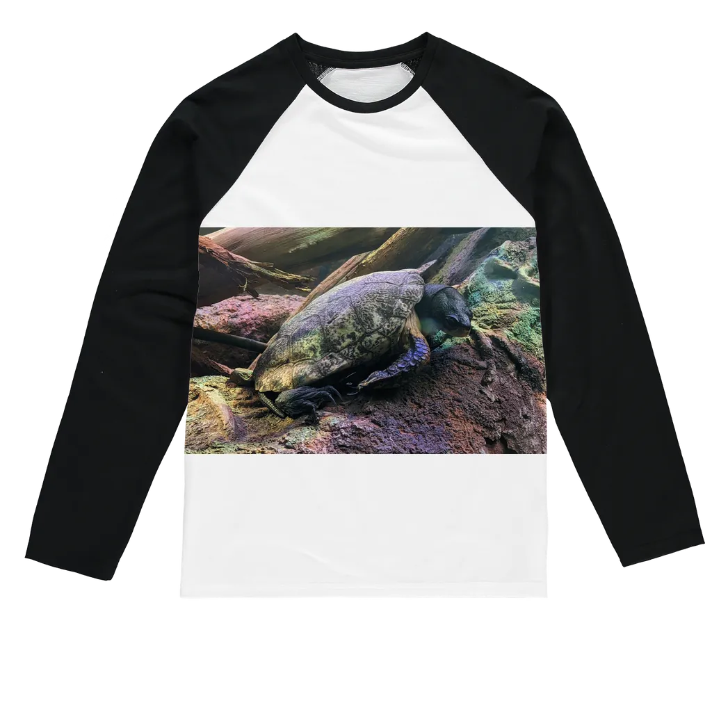 Turtles Sublimation Baseball Long Sleeve T-Shirt