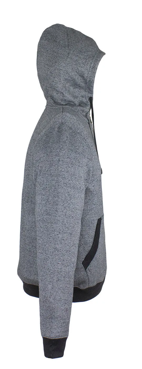 Two-Toned Gray Zippered Hoodie