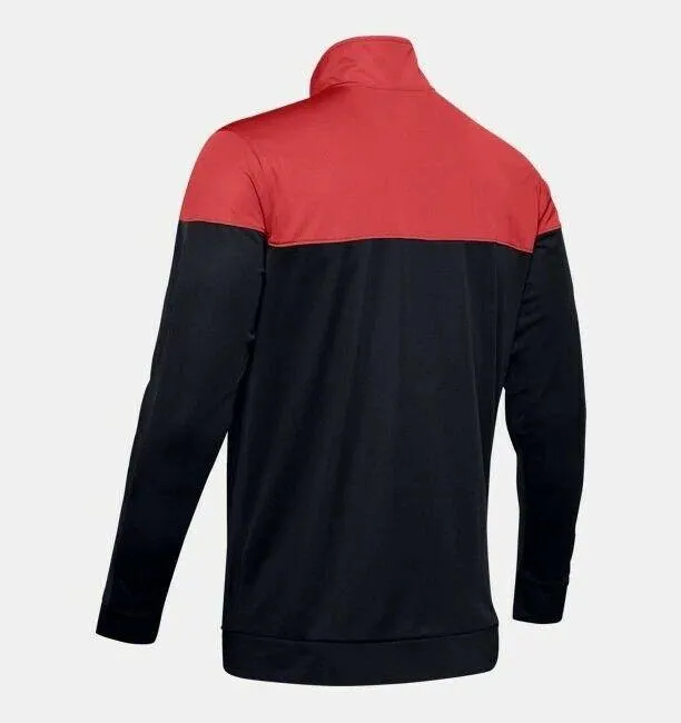 Under Armour Mens Sportsstyle Pique Track Jacket Red