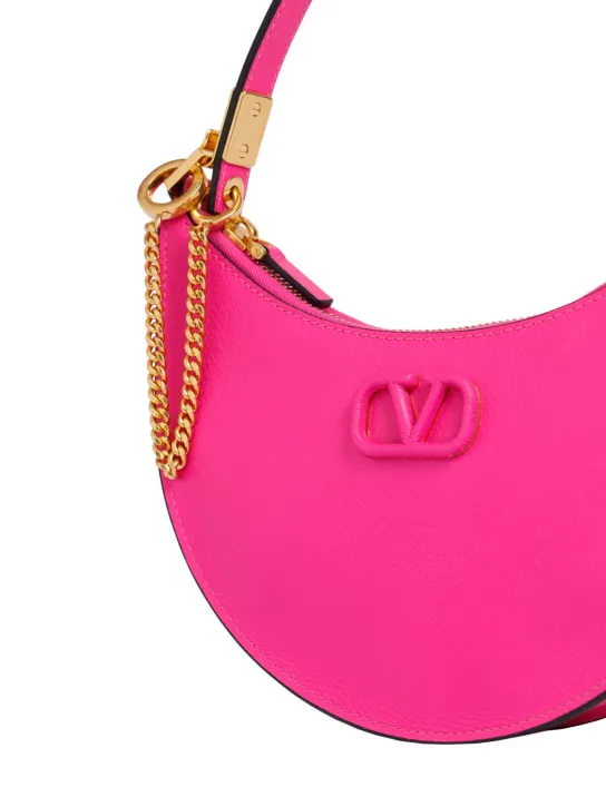 Valentino Garavani   Mini V Logo Signature leather hobo bag 