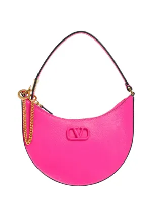 Valentino Garavani   Mini V Logo Signature leather hobo bag 