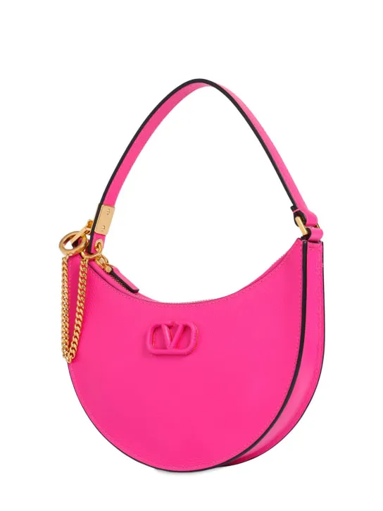 Valentino Garavani   Mini V Logo Signature leather hobo bag 