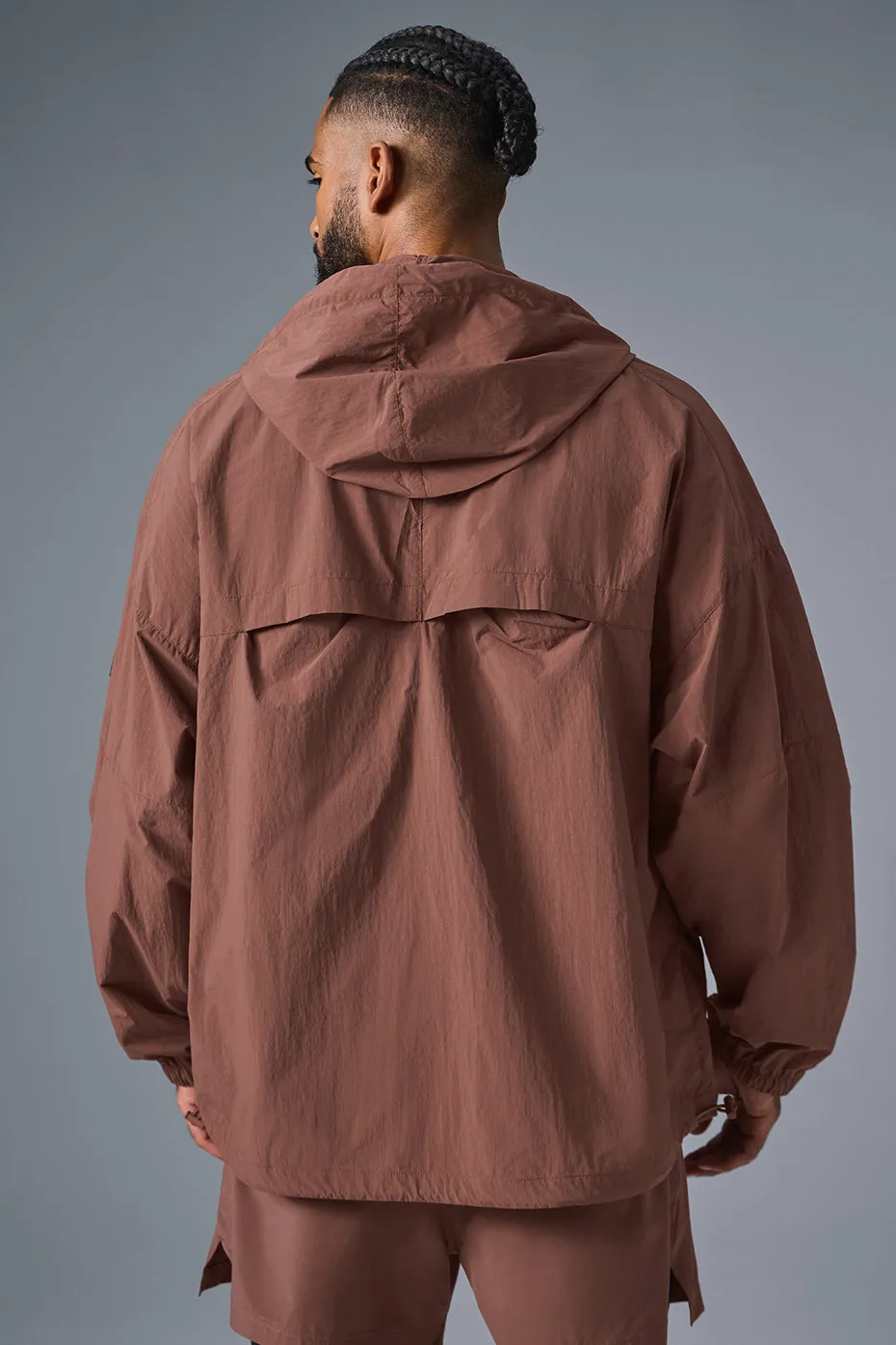 Vantage Nylon Ripstop Track Jacket - Chestnut