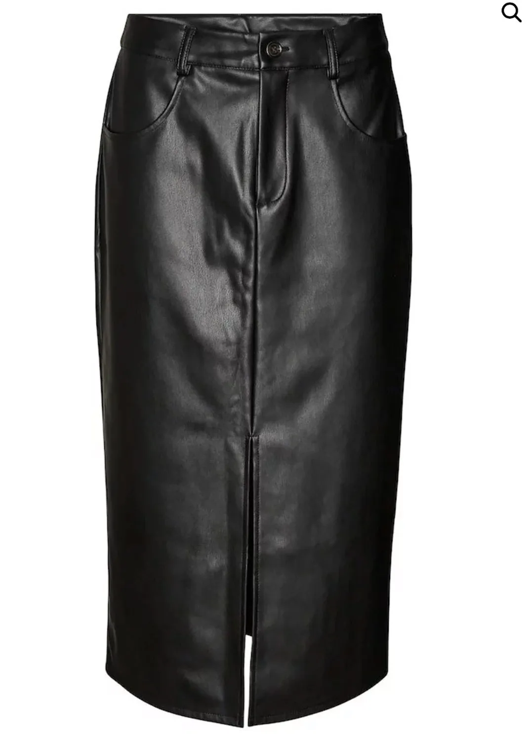 Vero Moda Faux Leather Midi Skirt