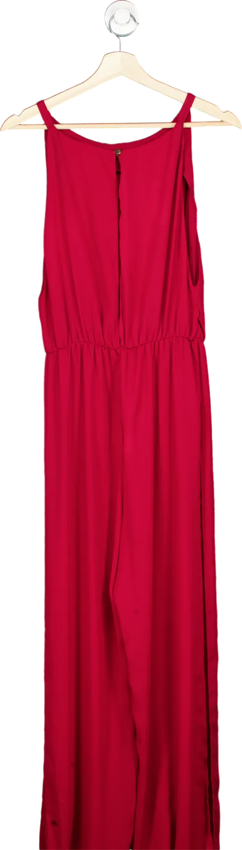 Zack London Red Split Leg Jumpsuit L